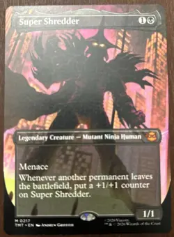 MTG Magic the Gathering: Super Shredder x 1 (Borderless TMNT) NM - Image 2