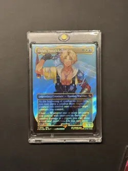 Tidus, Yuna's Guardian (Borderless) (Surge Foil) Commander: Final Fantasy Foil - Image 1