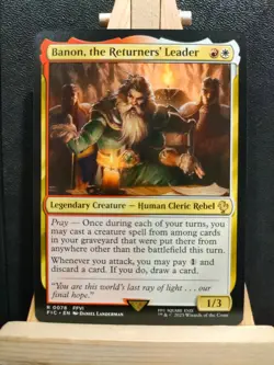 Banon, the Returners' Leader - Final Fantasy Commander - Rare - NM (see pics)MTG - Image 1