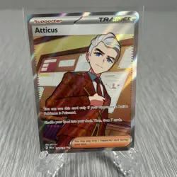 Atticus Trainer 134/131 Prismatic Evolutions English Pokemon Card - Image 1