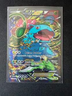 Pokemon TCG Venusaur EX XY123 Black Star Promo Full Art Card - Image 1