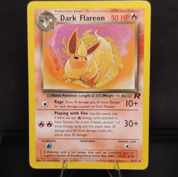 Pokemon Dark Flareon 1999 Regular Card 35/82 Stage 1 HP50 Uncommon Team Rocket - Image 1