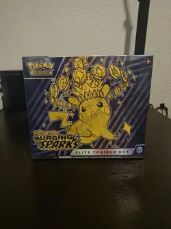 Pokemon TCG: Surging Sparks Factory Sealed Elite Trainer Box - Image 1