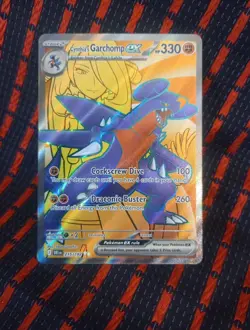 Pokemon TCG Cynthia's Garchomp EX 215/182 Destined Rivals 💥💥CLEAN💥💥 - Image 1
