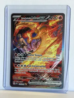 Pokemon TCG Team Rocket's Moltres 229/182 SIR Destined Rivals NM - Image 1