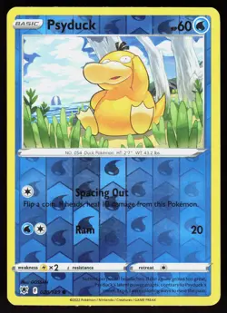 Psyduck 028/189 Common Astral Radiance Pokemon Reverse Holo Near Mint - Image 1