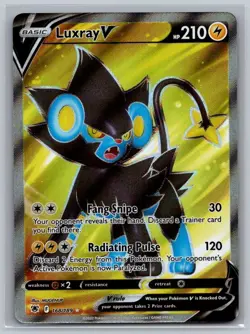 Luxray V 168/189 Ultra Rare Astral Radiance Pokemon Near Mint - Image 1