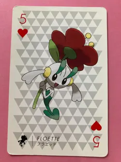 Pokemon Nintendo Playing Card TCG Floette 5 of Hearts 2013 Japanese F/S - Image 1