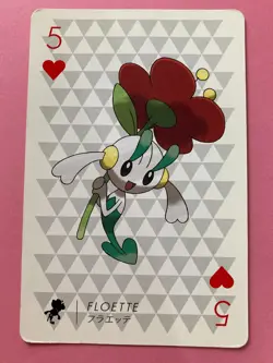 Pokemon Nintendo Playing Card TCG Floette 5 of Hearts 2013 Japanese F/S - Image 2