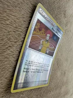 2009 Pokemon Rising Rivals Supporter Flint’s Willpower Reverse Holo 91/111 LP/MP - Image 4