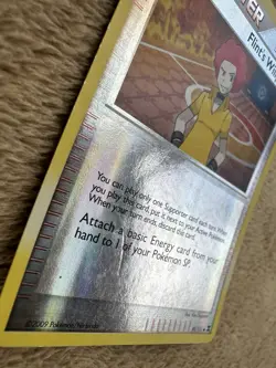 2009 Pokemon Rising Rivals Supporter Flint’s Willpower Reverse Holo 91/111 LP/MP - Image 5