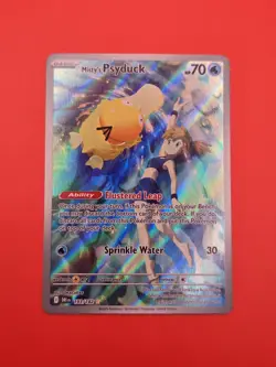 Pokemon Misty's Psyduck 193/182 Destined Rivals Illustration Rare Holo - Image 1