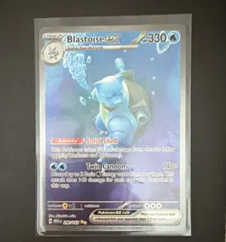 Pokemon TCG Blastoise ex 200/165 Sv: Scarlet & Violet 151 Illustration Rare Holo - Image 1