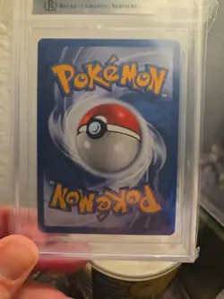2000 Pokemon TCG Black Star Promo #10 Meowth GAME BOY Holo Bgs 7.5 - Image 4