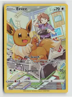 Pokemon - Eevee - TG11/TG30 Brilliant Stars Trainer Gallery - Ultra Rare - NM - Image 1