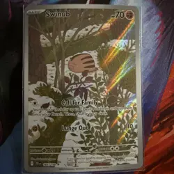 Pokemon Swinub 165/159 Journey Together Illustration Rare Full Art Holo 70HP - Image 1
