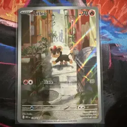 Pokemon TCG Litleo 139/132 Me01 Mega Evolution Full Art Holo Illustration Rare - Image 1