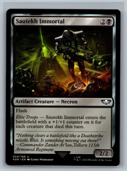 Magic MTG Universes Beyond: Warhammer 40,000 Sautekh Immortal #054/168 TCG 40k - Image 1