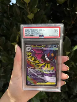 Pokemon Mega Gengar ex Me: Ascended Heroes Mega Attack Rare Holo 269/217 PSA 9 - Image 1