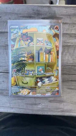 Pokemon Litten 167/162 SV05 Temporal Forces Illustration Rare 70HP Cat - Image 1