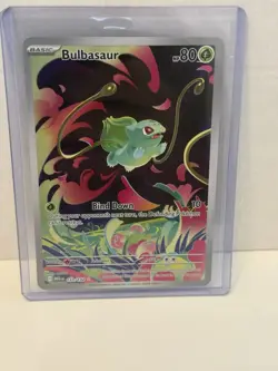 Pokemon Bulbasaur 133/132 Me01 Mega Evolution Illustration Rare Holo 80 HP - Image 1