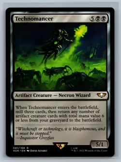 Magic MTG Universes Beyond: Warhammer 40,000 Technomancer #061/168 TCG CCG 40k - Image 1