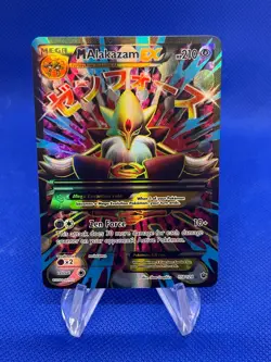 Pokemon XY Fates Collide Mega M Alakazam EX 118/124 Full Art Ultra Rare NM/LP - Image 1