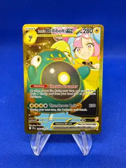 Pokemon SV09: Journey Together Iono’s Bellibolt ex 188/159 Gold Hyper Rare NM - Image 1