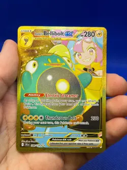 Pokemon SV09: Journey Together Iono’s Bellibolt ex 188/159 Gold Hyper Rare NM - Image 2