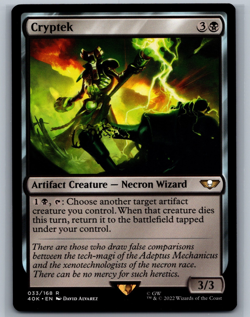 Magic MTG Universes Beyond: Warhammer 40,000 Cryptek #033/168 TCG CCG 40k - Image 1