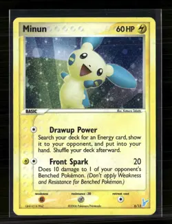 Pokemon 2006 Trainer Kit 2 (Minun & Plusle) Minun #6/12 Holo - Image 1