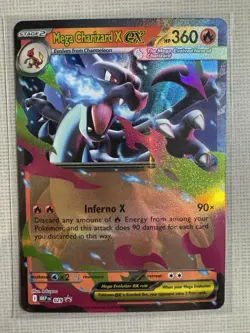 Mega Charizard X EX 029 Pokemon Mega Evolution Promo Holo NM - Image 1