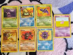 Pokemon TCG vintage 7x Jungle Set non-holo Bundle HP - Image 1