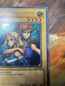 yugioh Gemini Elf LON-000 SECRET Near Mint - Image 3