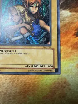 yugioh Gemini Elf LON-000 SECRET Near Mint - Image 4