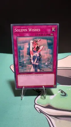 Solemn Wishes SBC1-ENH17 Speed Duel: Streets of Battle City Yu-Gi-Oh LP - Image 1