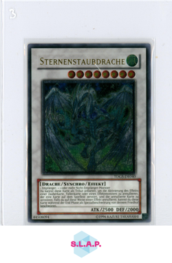 STARDUST DRAGON YU-GI-OH! TDGS-DE040 2008 GHOST RARE GERMAN - Image 1