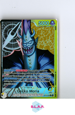 GECKO MORIA ONE PIECE OP14-080 (V.2) 2026 THE AZURE SEA'S SEVEN HOLOFOIL ENG - Image 1