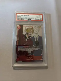One Piece 2023 Sanji OP01-013 Premium Collection 25th Edition GEM MT PSA 10 P1 - Image 1