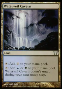 Waterveil Cavern -Foil Light Play MTG Champions of Kamigawa - Image 1