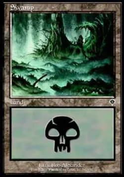 Swamp (340) - Medium Play MTG Invasion - Image 1