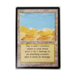 WOTC MtG Arabian Nights Desert - Campfire/Mirage Misprint (C1) NM- - Image 1