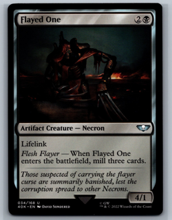 Magic MTG Universes Beyond: Warhammer 40,000 Flayed One #034/168 TCG CCG 40k - Image 1