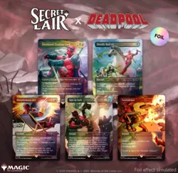 MAGIC: The Gathering MTG Factory Sealed Secret Lair DEADPOOL RAINBOW FOIL MINT🔥 - Image 1