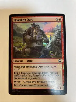 1x Mtg D&D Forgotten Realms Hoarding Ogre Foil NM/M Magic The Gathering - Image 1