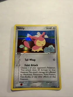 Skitty 41/100 Reverse Holo EX Crystal Guardians Stamped Pokemon Card 2006 HP - Image 1