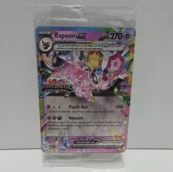 Espeon EX 034/131 Prismatic Evolutions Stamped Surprise Box Promo Card SEALED - Image 1