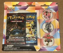 XY Evolutions Sun Moon Crimson Invasion Pin Blister Booster Packs Pokemon Sealed - Image 1