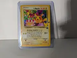 Birthday Pikachu 24 Holo Black Star Celebrations Promo Pokemon Card NM - Mint - Image 4