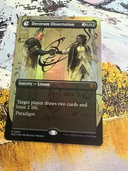 Foil -Decorum Dissertation (Borderless) - 292 / NM / English MTG - Image 1